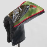 Stunning Portrait of Pileated Woodpecker on Tree Golf Head Cover