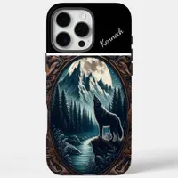 Wolf's Moonlit Howl iPhone 16 Pro Max Case