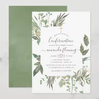 Greenery Confirmation Invitation