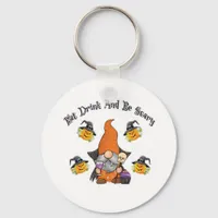Eat Drink And Be Scary Basic Casual Keychain