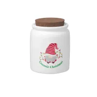 Gnomie Christmas Candy Jar