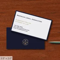 Simple Minimalist Law Firm Business Card