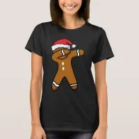 Dabbing Gingerbread Man Cookie Christmas Dab Dance T-Shirt