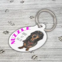 Personalized Pet Name with Image |  Pet ID Tag