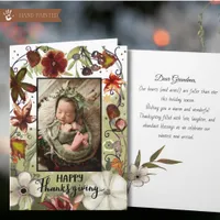 Baby's First Thanksgiving Photo Card | Rustic Sage