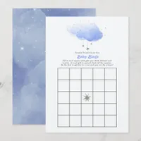 Twinkle Twinkle Little Star Baby Shower Bingo Game Invitation