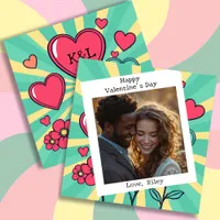 Valentine's Day | Vintage Colors Retro Photo Holiday Card