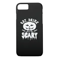 Eat Drink And Be Scary Halloween Retro Classic iPhone 8/7 Case