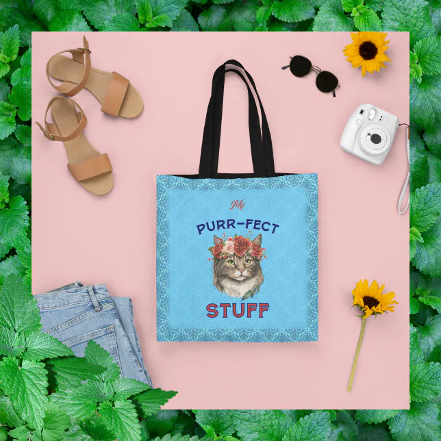 My purr-fect stuff tote bag