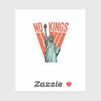 No Kings Statue Of  Protest  American Classic Sticker
