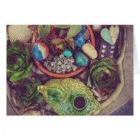 Succulents and Little Garden Art Objects Cards