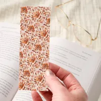 Abstract Floral Watercolor Pattern Autumn Colors Bookmarks