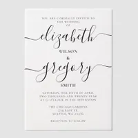 Elegant Wedding Vellum Invitations