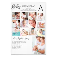 Baby's First Year Photo Collage Family Keepsake