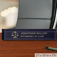 Professional Lawyer Attorney Desk Name Plate