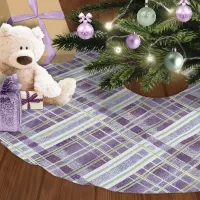 Purple Green Christmas Pattern#2 ID1009 Brushed Polyester Tree Skirt