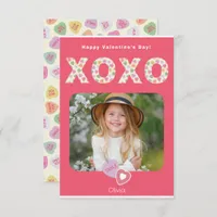 XOXO Hugs and Kisses Photo Classroom Card