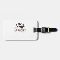 I Caw The Raven Gothic Art Horror Classic Retro Luggage Tag