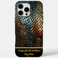 Stunning texture of snake skin iPhone 16 pro max case