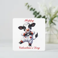 Cute Highland Calf - Valentine's Day Card