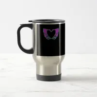 Pastel Goth Clothing, Skeleton Heart Hands  Travel Mug
