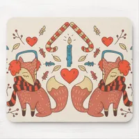 Hygee Christmas Fox Mouse Pad