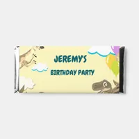 Dino Birthday Chocolate Favor  Hershey Bar Favors