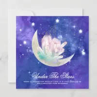 *~* MOON STARS CRYSTAL RSVP AR14 Website Wedding Invitation