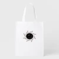 Whimsigoth Sun Space Mountains And Sunset Grocery Bag
