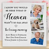 In Loving Memory 3 Photo Memorial Wedding Poster