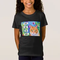 Cats are My Tribe | Orange Cat and Flowers T-Shirt