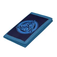 Azure Symphony: The Electric Triad Trifold Wallet