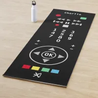 Funny Remote Control TV Colorful Personalized Yoga Mat