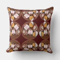 Easter Cookies Easter Eggs  Pattern, ZSSG Throw Pillow