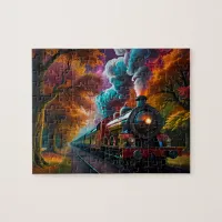 Riding the Rails: Vintage Steam Train Jigsaw Puzzle