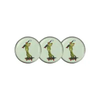 Frog Figurine Golfer Golf Ball Marker