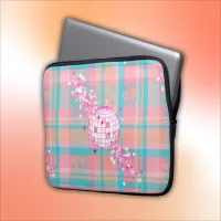 Blue, Pink & Peach Pattern | Laptop Sleeve