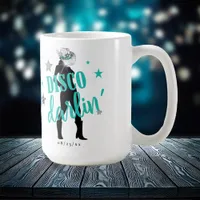 Boots 'n Bling Disco Darlin' Teal ID925  Coffee Mug