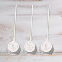 Nautical Baby Shower Cake Pops | Pink and White An