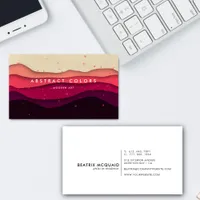 Modern Desert Mountains Business Card