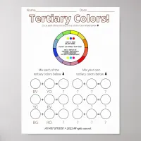 Tertiary Colors! Poster