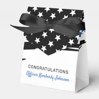 Police Officer Party Thin Blue Line Congratulation Favor Boxes