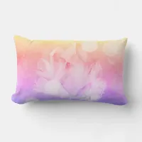 *~* Faux Rose Quartz & Lavender Crystals Lumbar Pillow