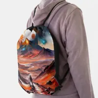 Out of this World - The Path Ahead Drawstring Bag