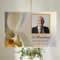 White Orchid Flower Funeral / Celebration of Life Memorial