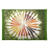 Rainbow Multicolored Carrots Placemat