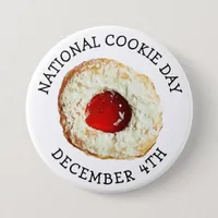 National Cookie Day December 4th Food Holiday Button