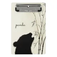 Panda Silhouette Mini Clipboard