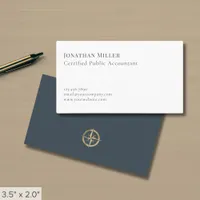 Simple Luxury Accountant CPA Business Card