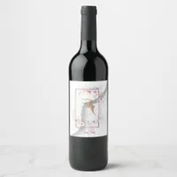Delightful party wine label 